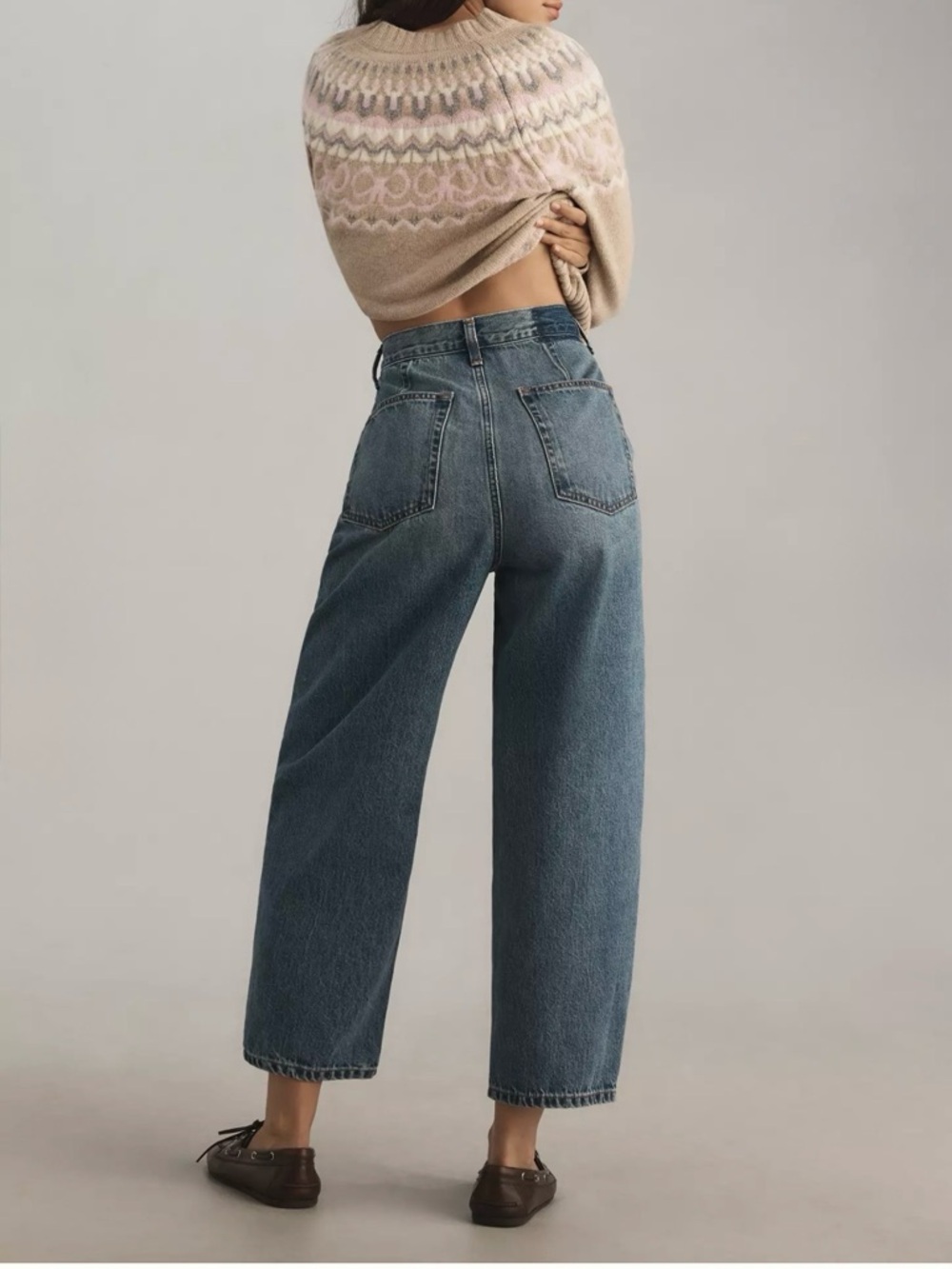 Etica Barrel Leg Ankle Jeans